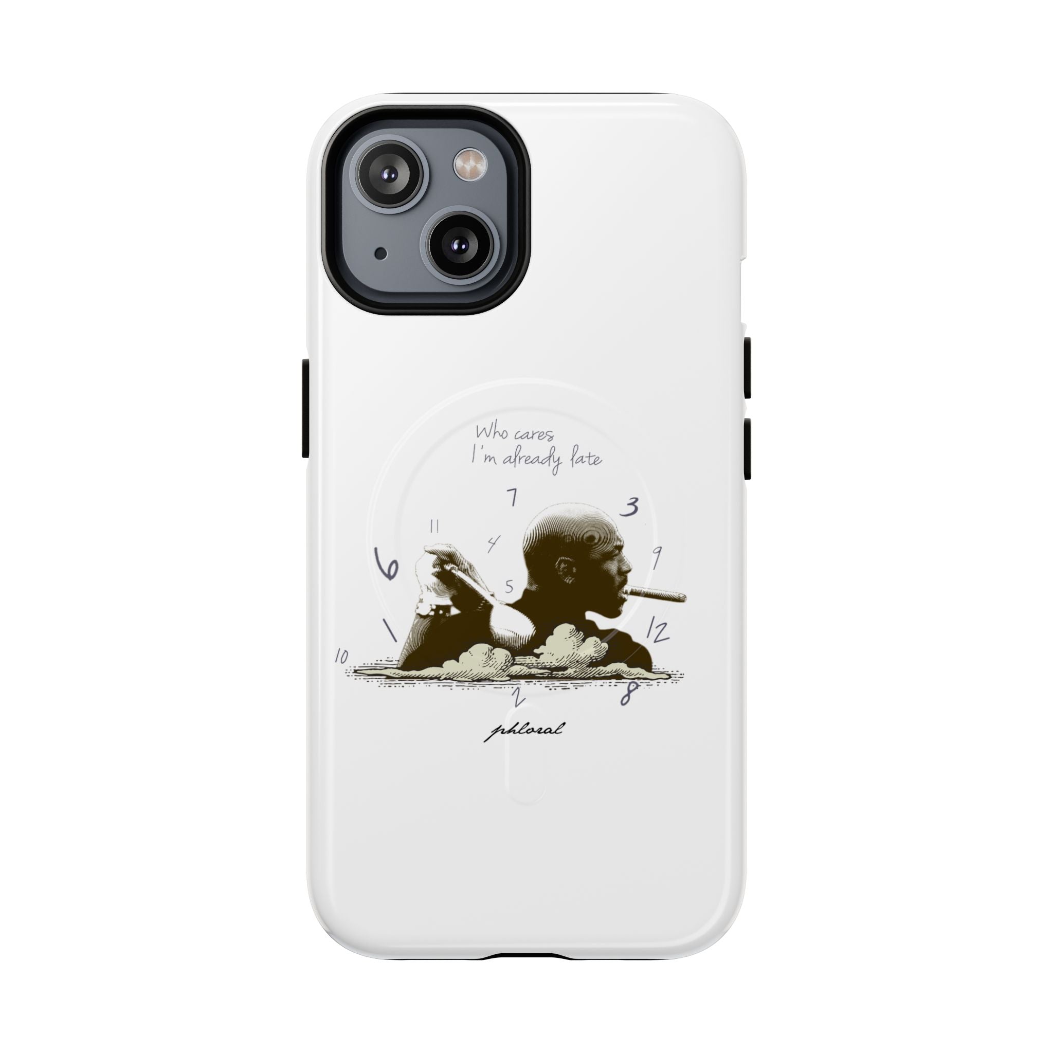 Timeless Rebellion MagSafe iPhone case slim side profile