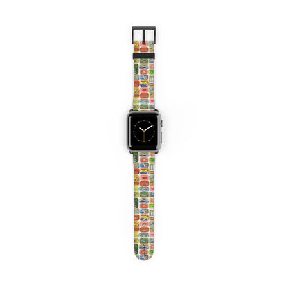 Retro Pantry Apple Watch band miniature Cold Drinks badge detail
