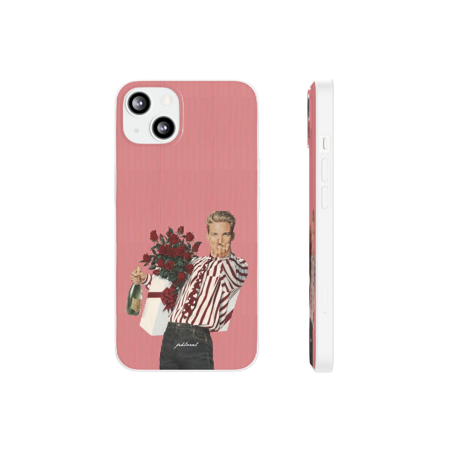 Phone leaning with Heartthrob attached