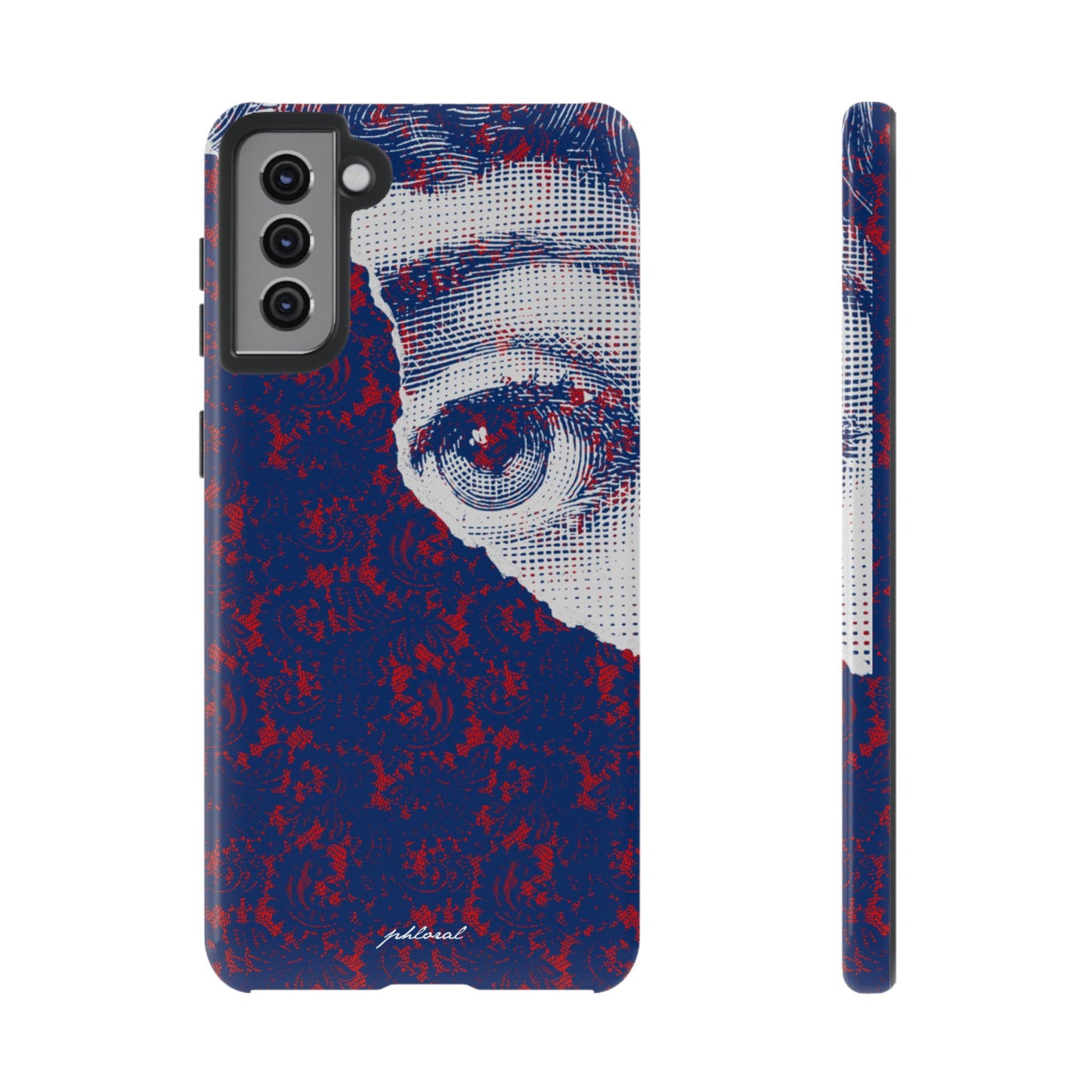 Laced Eye phonecase on smartphone