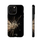 Glintfall phone case complete opulent presentation all angles