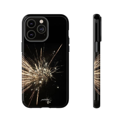 Glintfall phone case complete opulent presentation all angles