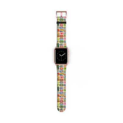 Retro Pantry Apple Watch band miniature Cold Drinks badge detail