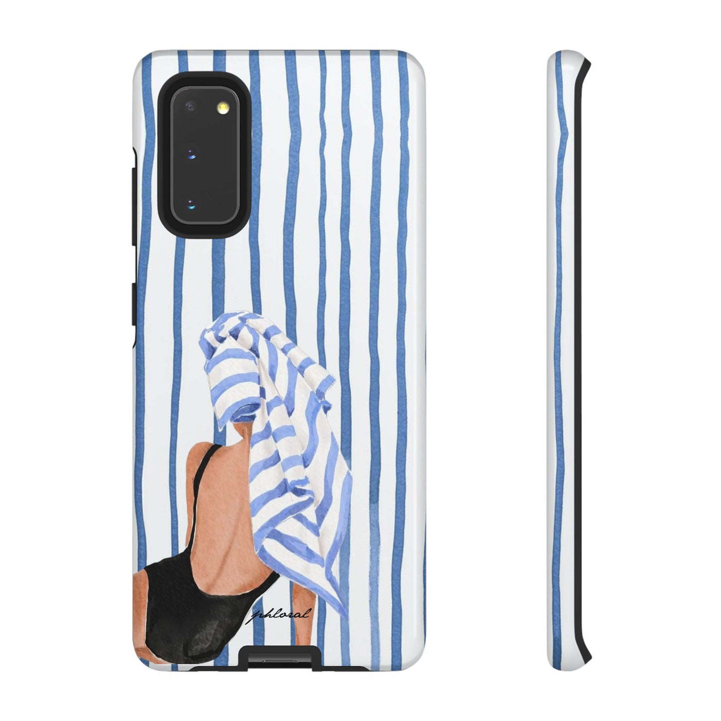 Seaside Stripes phone case tactile stripe texture detail