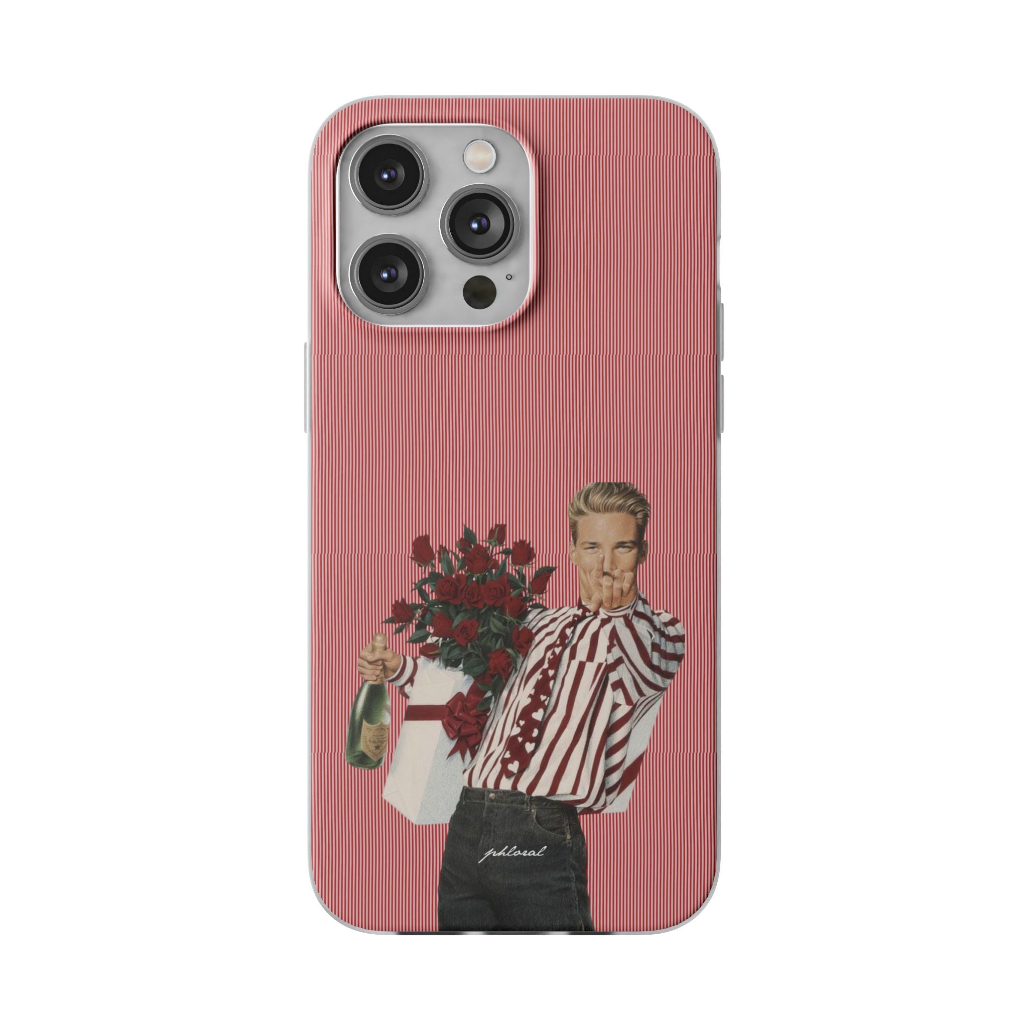 Heartthrob accessory leaning on phone at angle