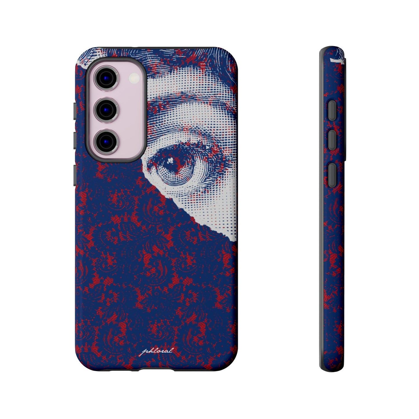 Laced Eye phonecase on smartphone
