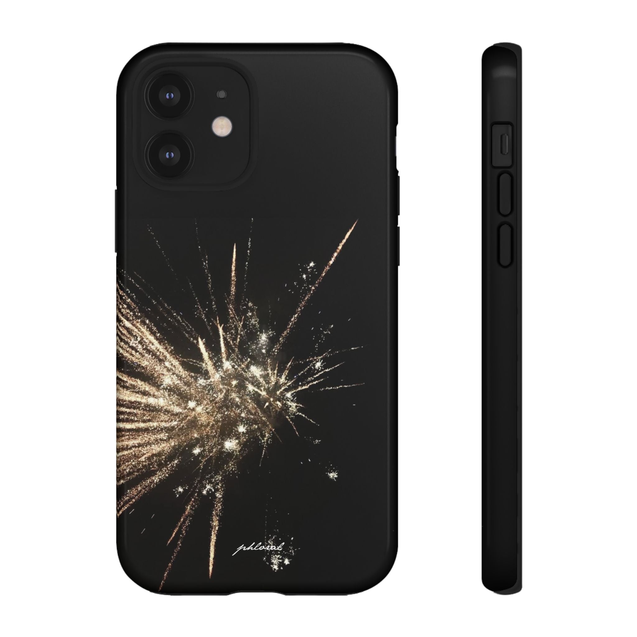 Glintfall phone case precision camera island in glittering waterfall design