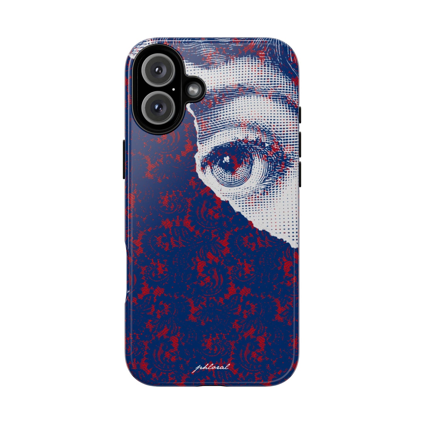 Laced Eye phonecase on smartphone
