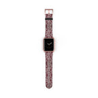 Crimson Baroque Apple Watch band blood-red filigree full view