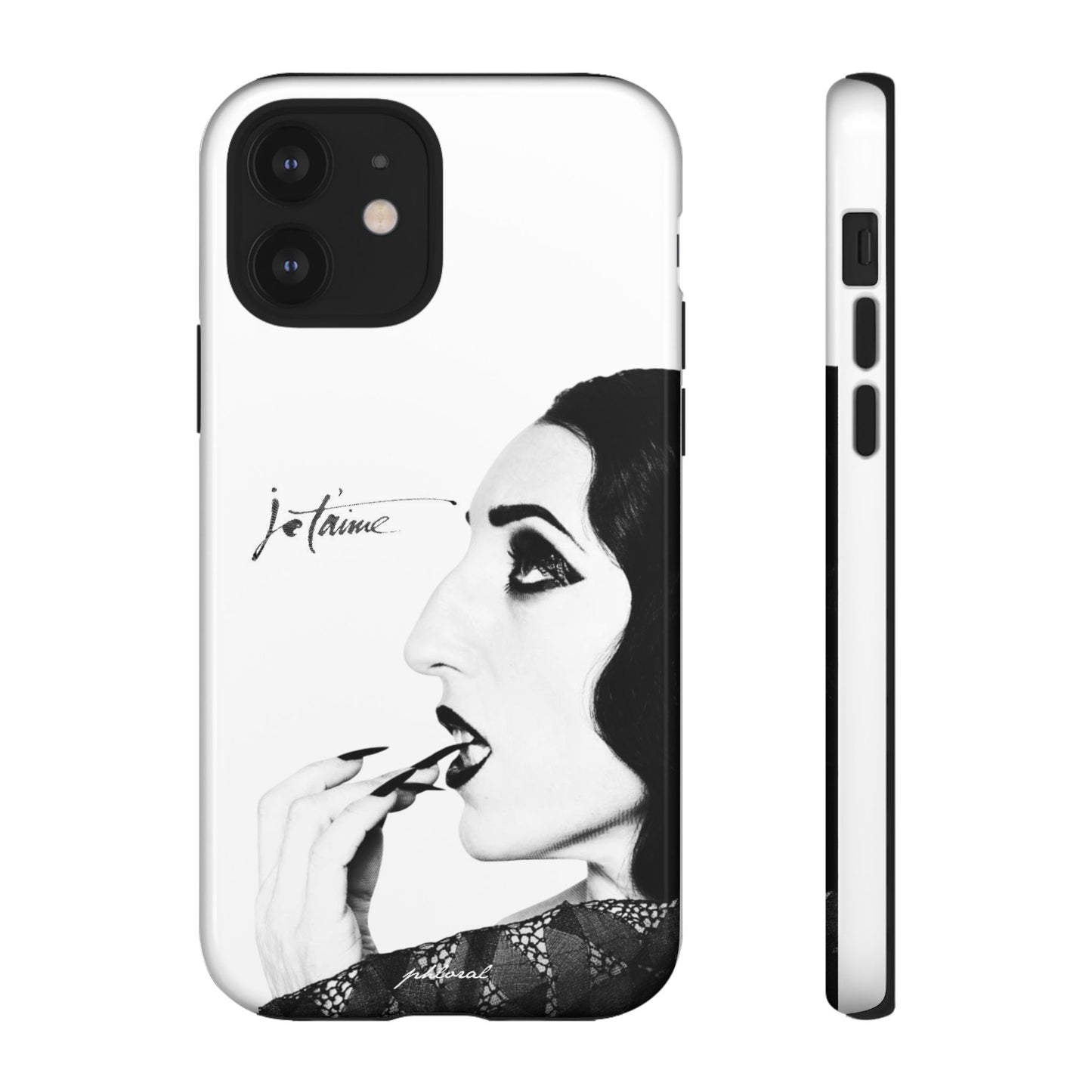 Je T’aime Noir phonecase lifestyle shot