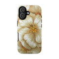 Golden Bloom phone case midnight resin with bursting gold depth
