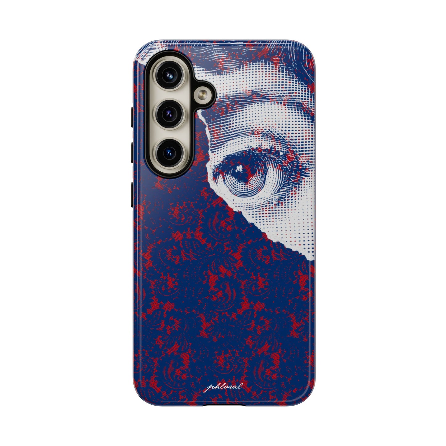 Laced Eye phonecase on smartphone