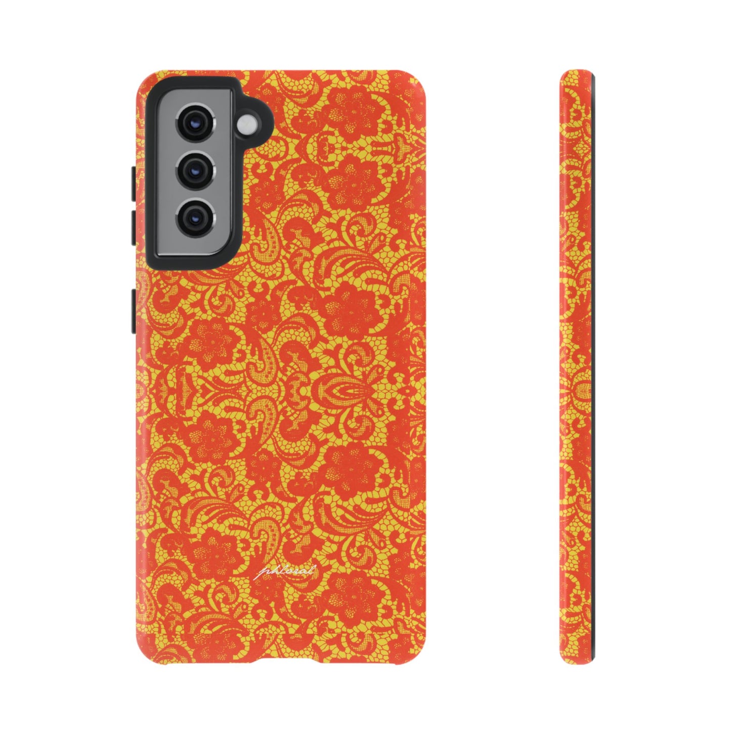 YSL phone case Amber Lace complete opulent presentation all angles