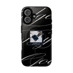 alt="Lifestyle use of tempted by luxury Magsafe case on iPhone