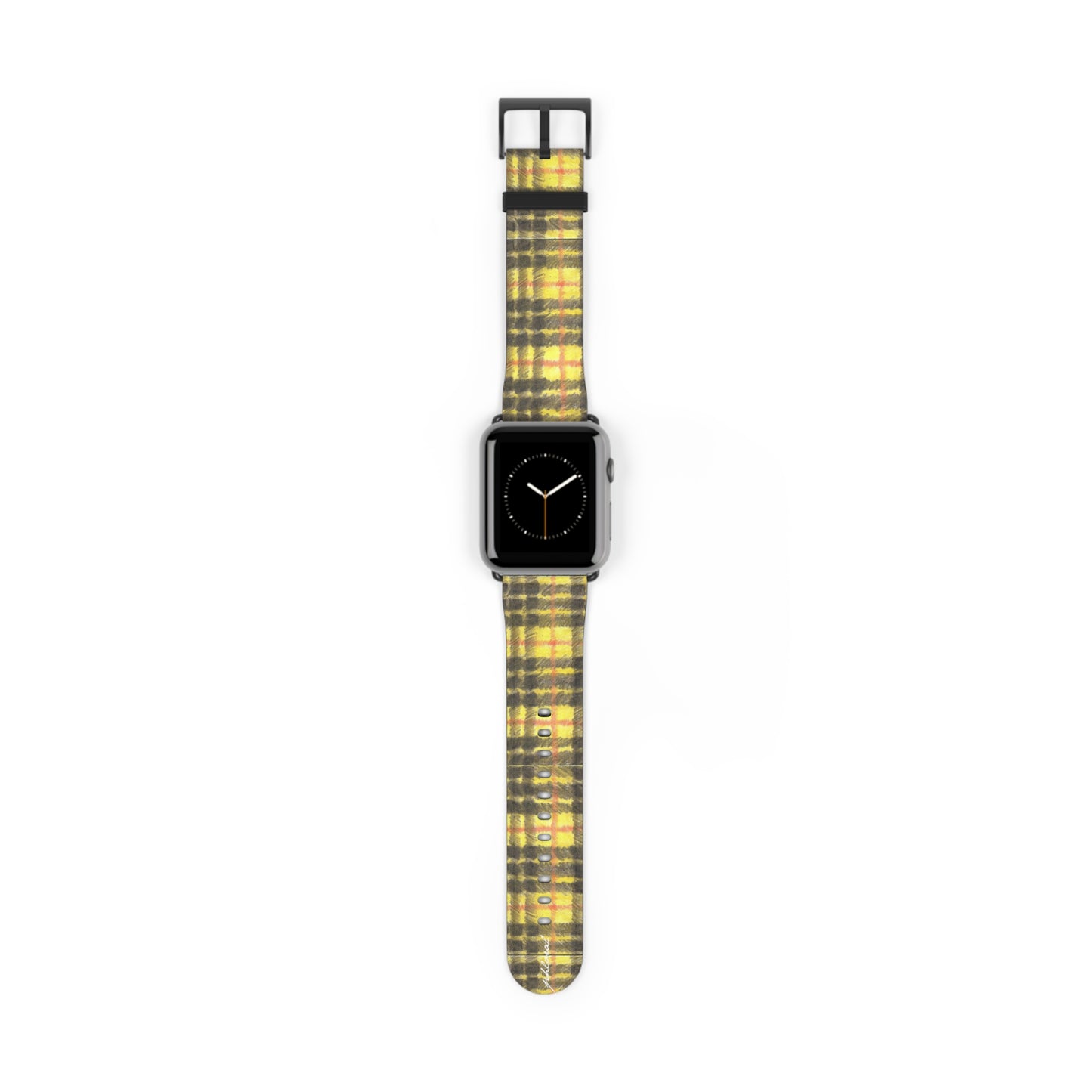 Plaid Apple Watch band complete presentation box and band set