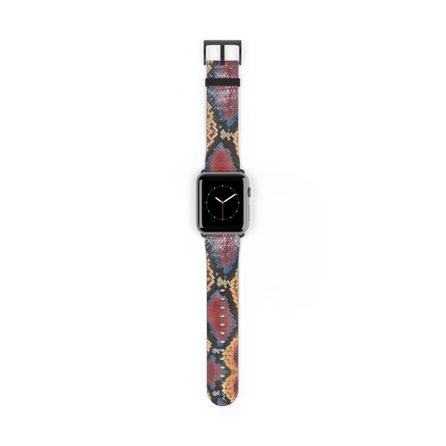 Sahara Serpent Apple Watch Band: molten 24K gold python scales coiled around your wrist. Limited, numbered, already disappearing. Rule the desert in silence.
