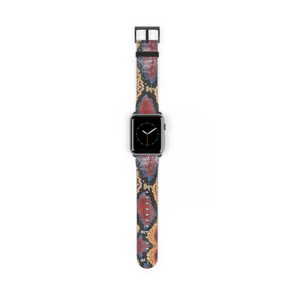 Sahara Serpent Apple Watch Band: molten 24K gold python scales coiled around your wrist. Limited, numbered, already disappearing. Rule the desert in silence.