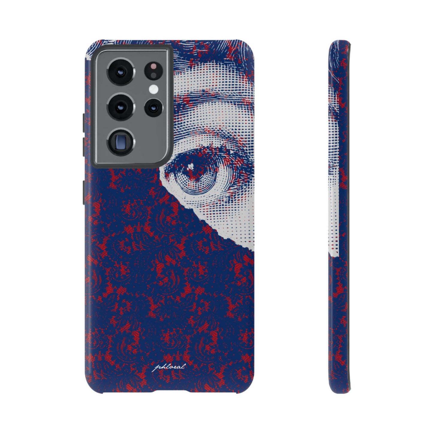 Laced Eye phonecase on smartphone