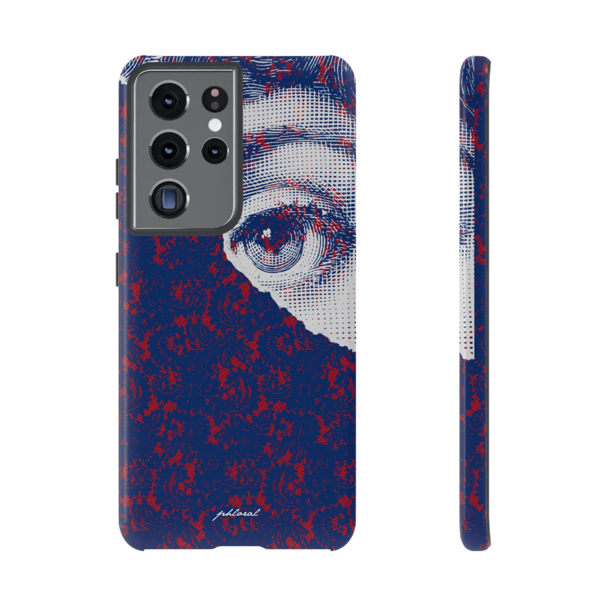 Laced Eye phonecase on smartphone