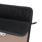 Cute Domo-Kun Face Laptop Sleeve — Brown Cartoon Protective Case
