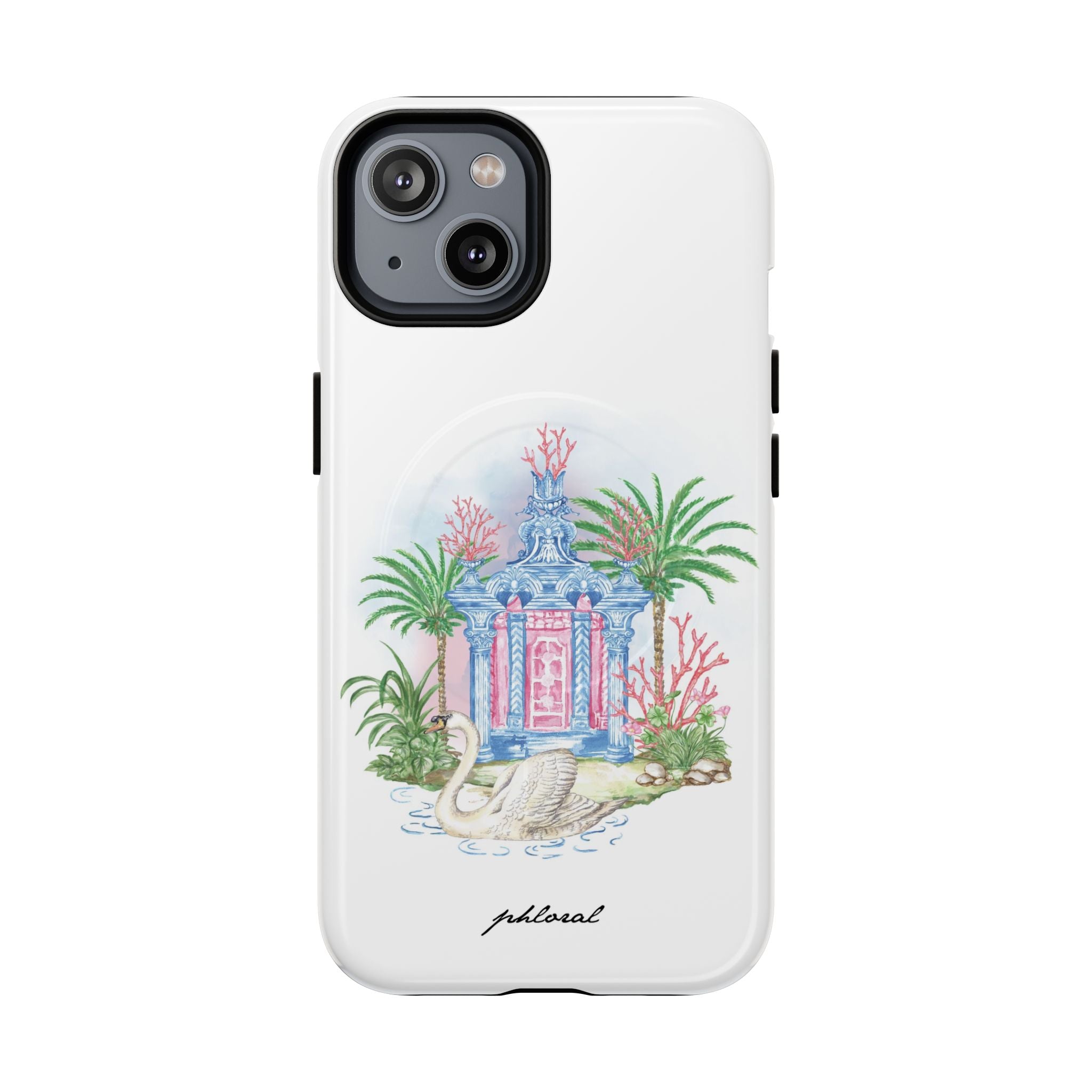 Swan Pavilion MagSafe case lifestyle photo