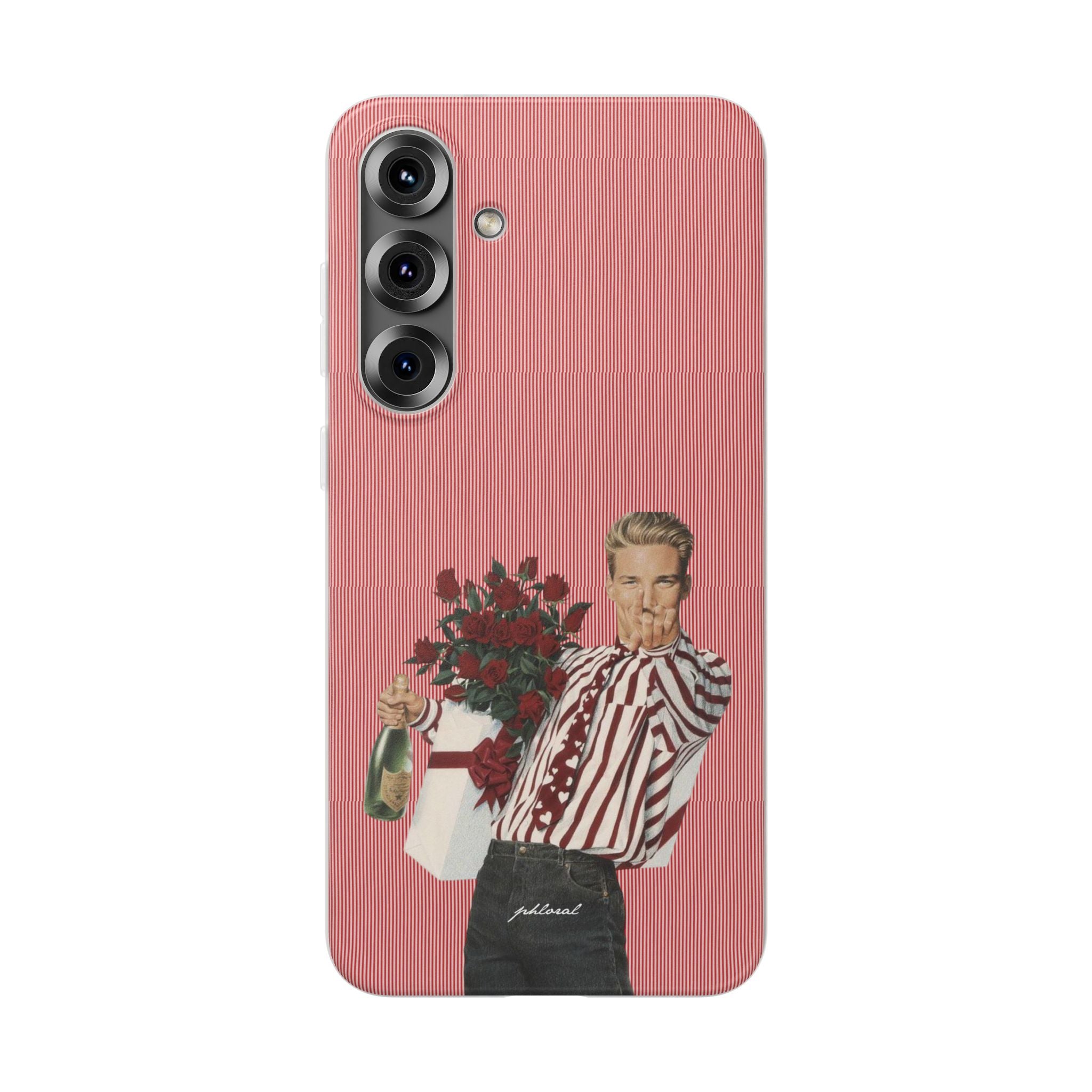 Phone with Heartthrob on bed setup