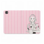 Striped Tablet Folio Case — Retro Earthtone Stripes