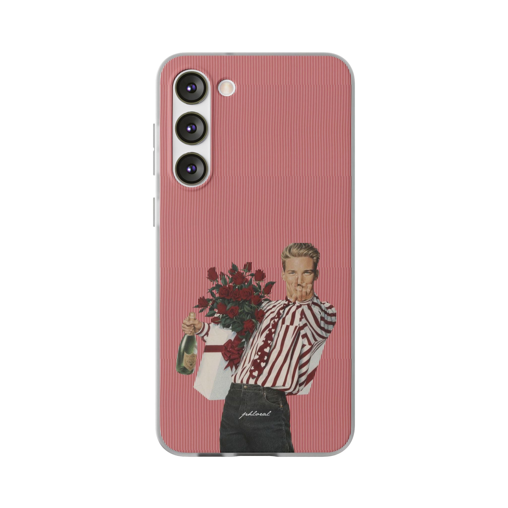 Flat lay of Heartthrob with phone and everyday items