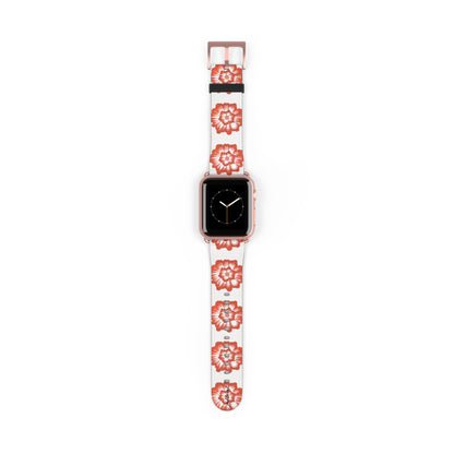 Phloral Apple Watch band rose-gold deployant clasp detail