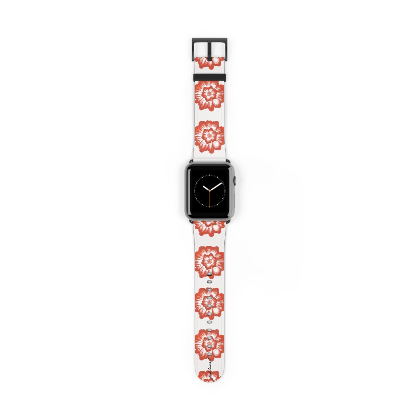 Phloral Apple Watch band rose-gold deployant clasp detail