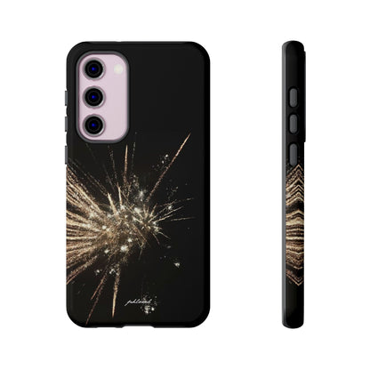 Glintfall phone case precision camera island in glittering waterfall design