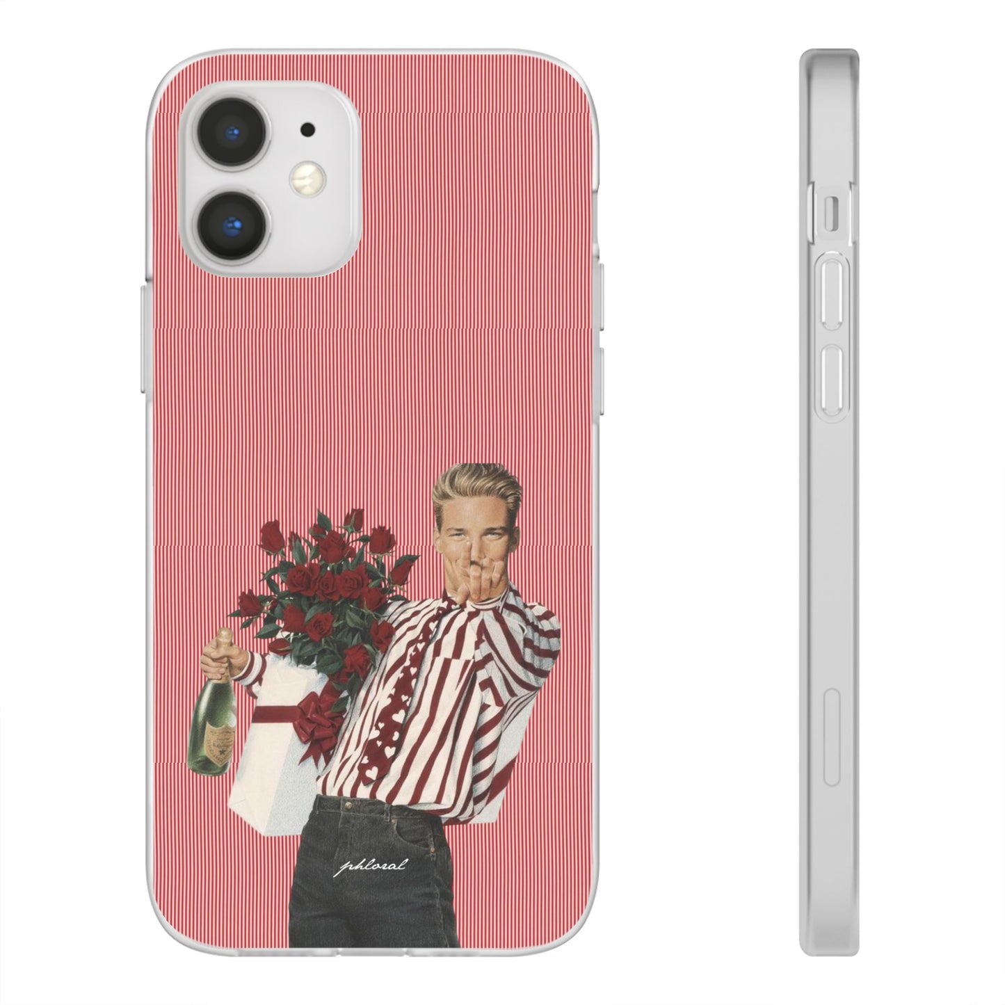 Heartthrob in bag with phone