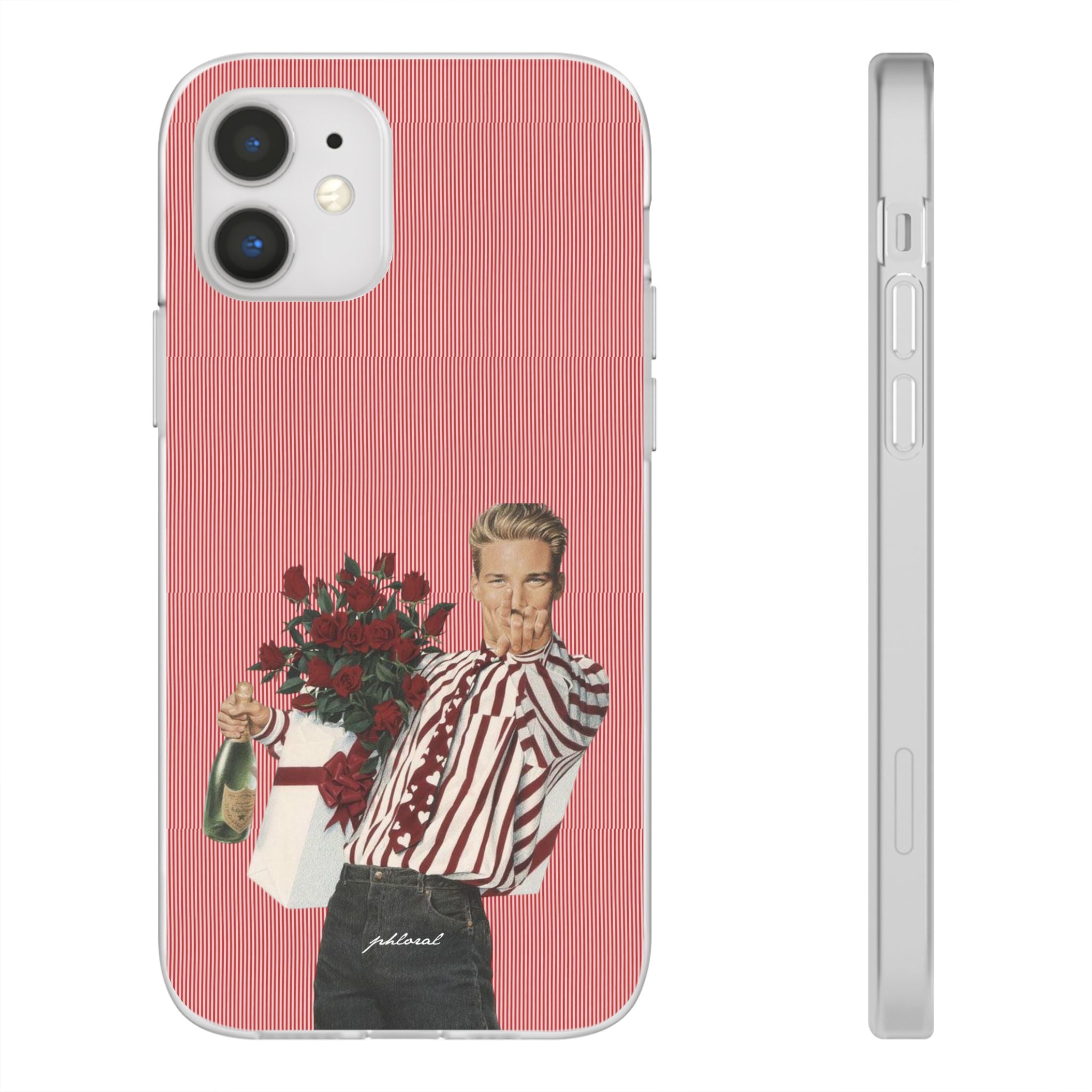 Heartthrob in bag with phone