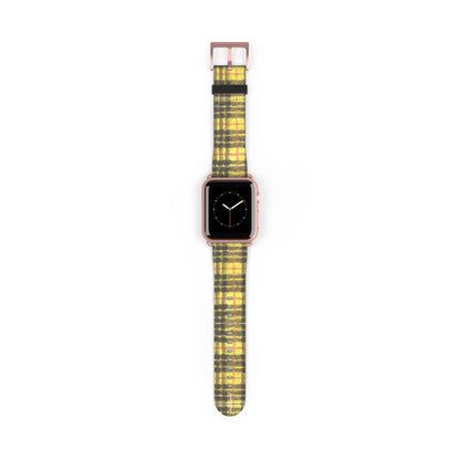 Plaid Apple Watch band complete presentation box and band set