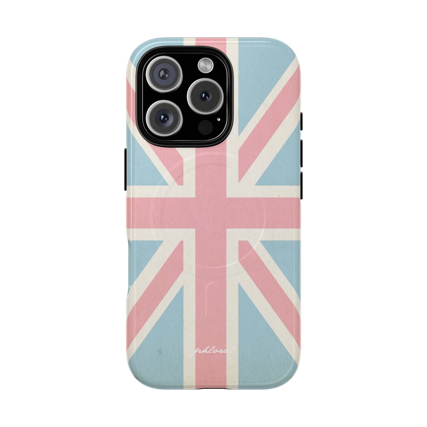 Union Jack Magsafe iPhone case with fashion accessories