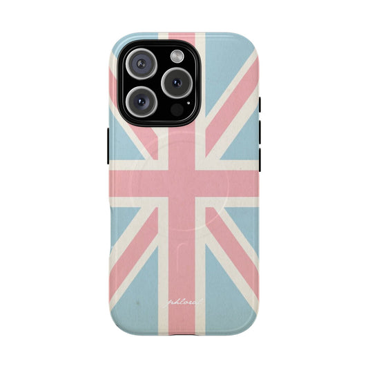 Union Jack Magsafe iPhone case with fashion accessories