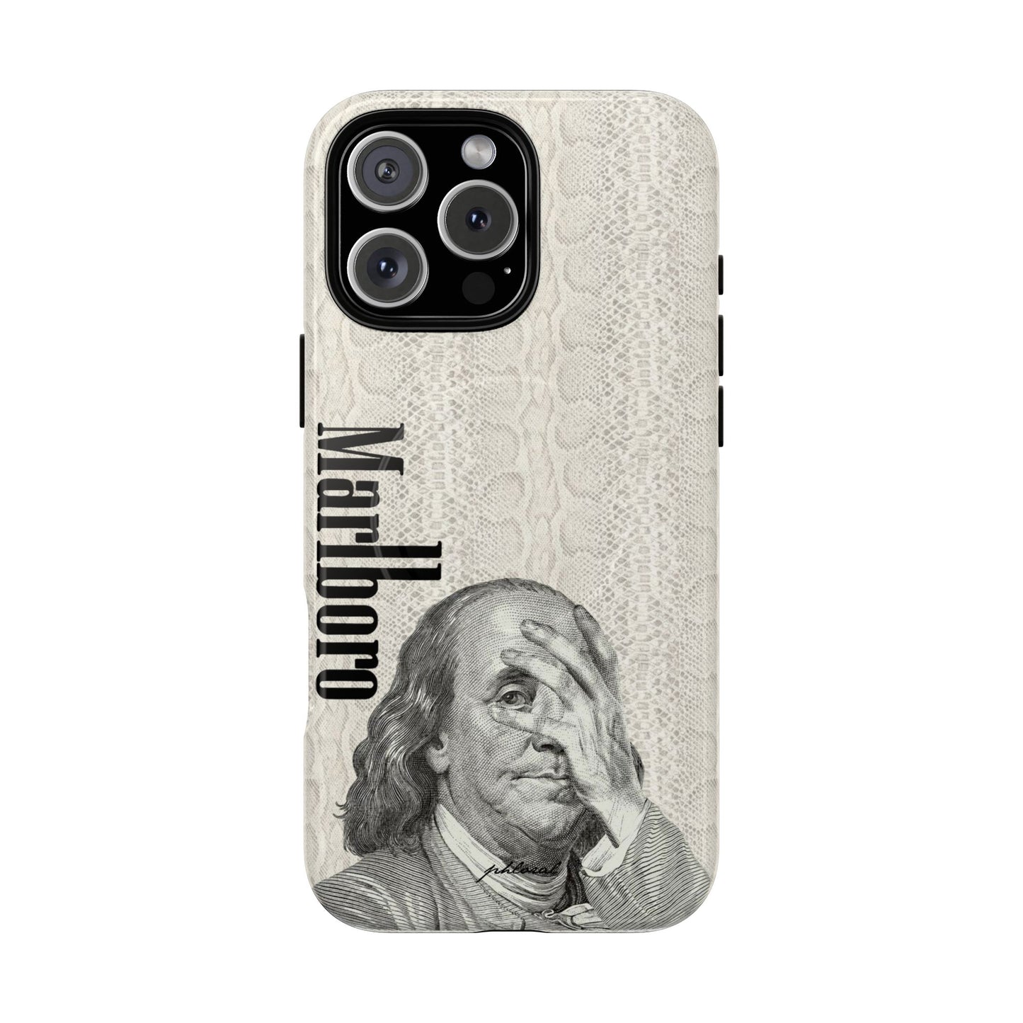 Glossy finish wealth wasted Magsafe case reflecting iPhone elegance