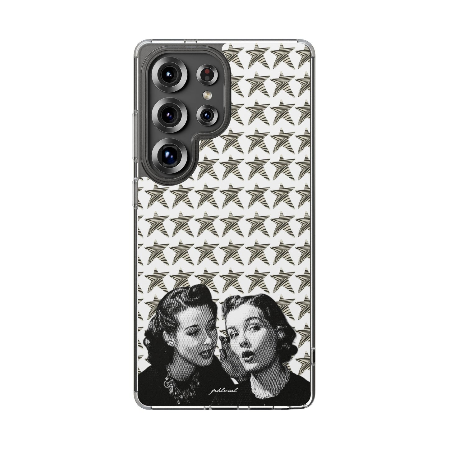 Person holding iPhone protected by Statstruck baseball stats case