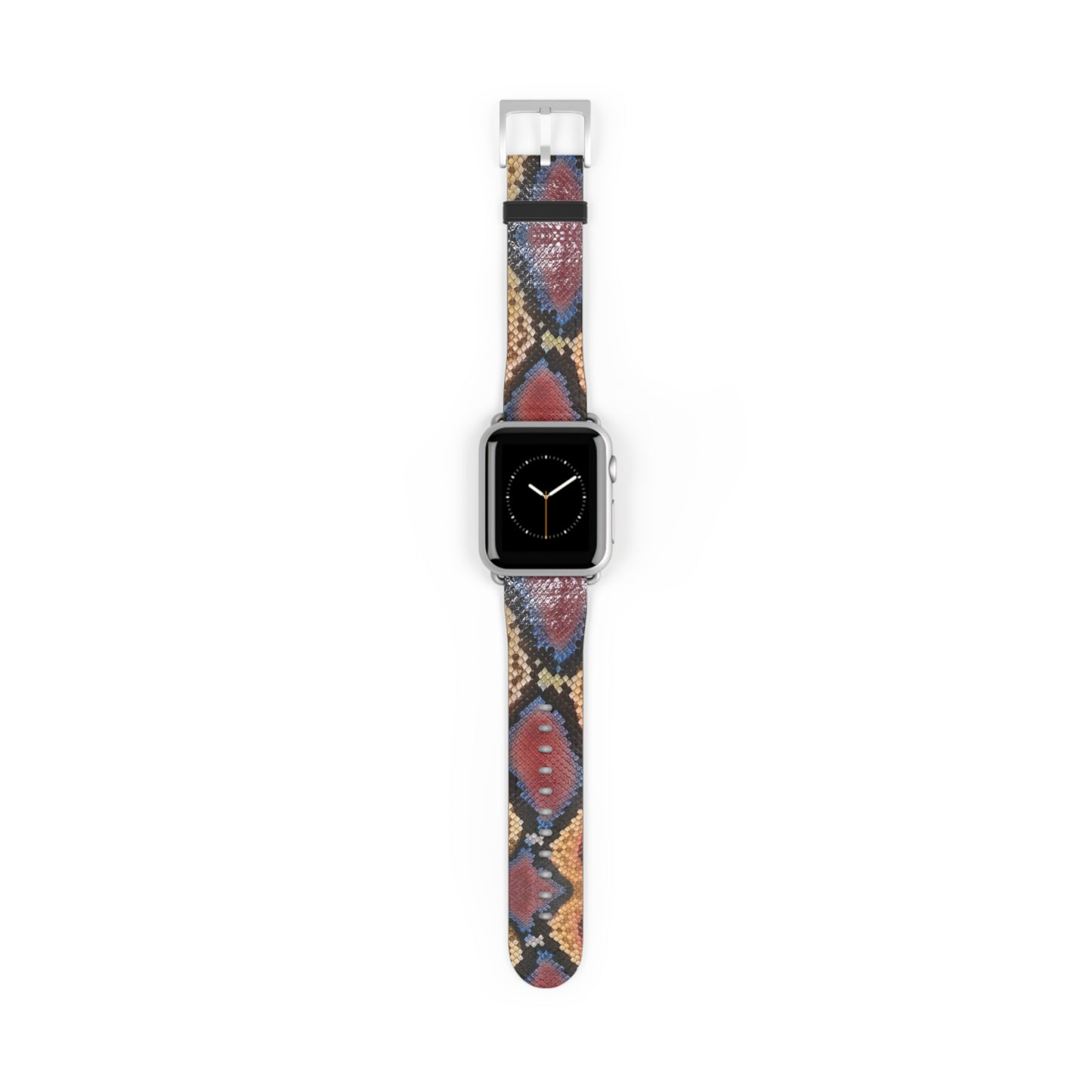 Sahara Serpent Apple Watch Band: molten 24K gold python scales coiled around your wrist. Limited, numbered, already disappearing. Rule the desert in silence.