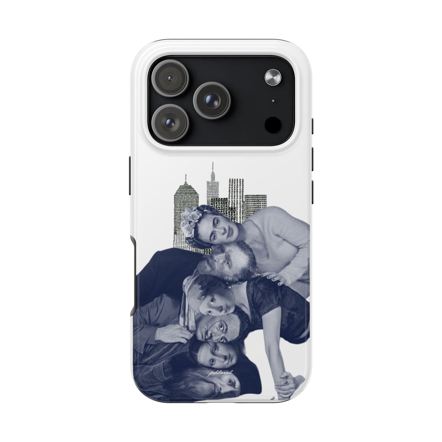 Cityscape phonecase fingerprint-resistant