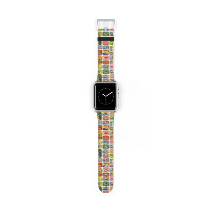 Retro Pantry Apple Watch band miniature Cold Drinks badge detail