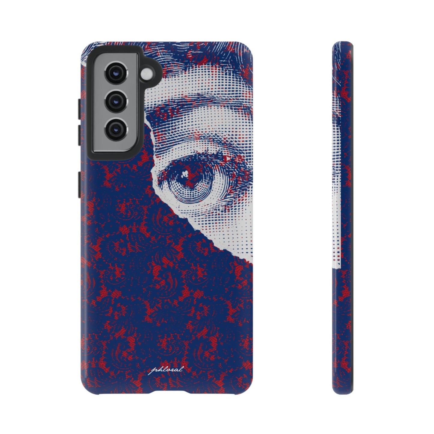 Laced Eye phonecase on smartphone