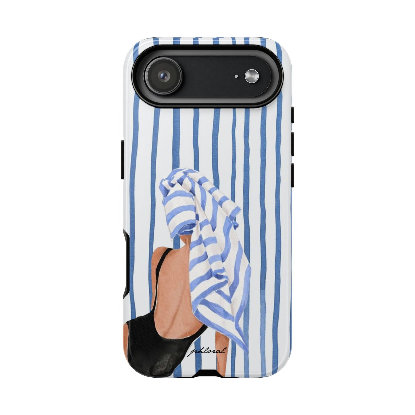 Seaside Stripes phone case tactile stripe texture detail