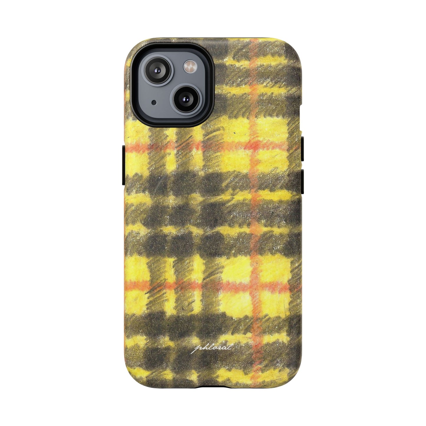 Plaid MagSafe case showing plaid pattern