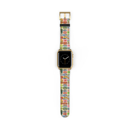 Retro Pantry Apple Watch band miniature Cold Drinks badge detail
