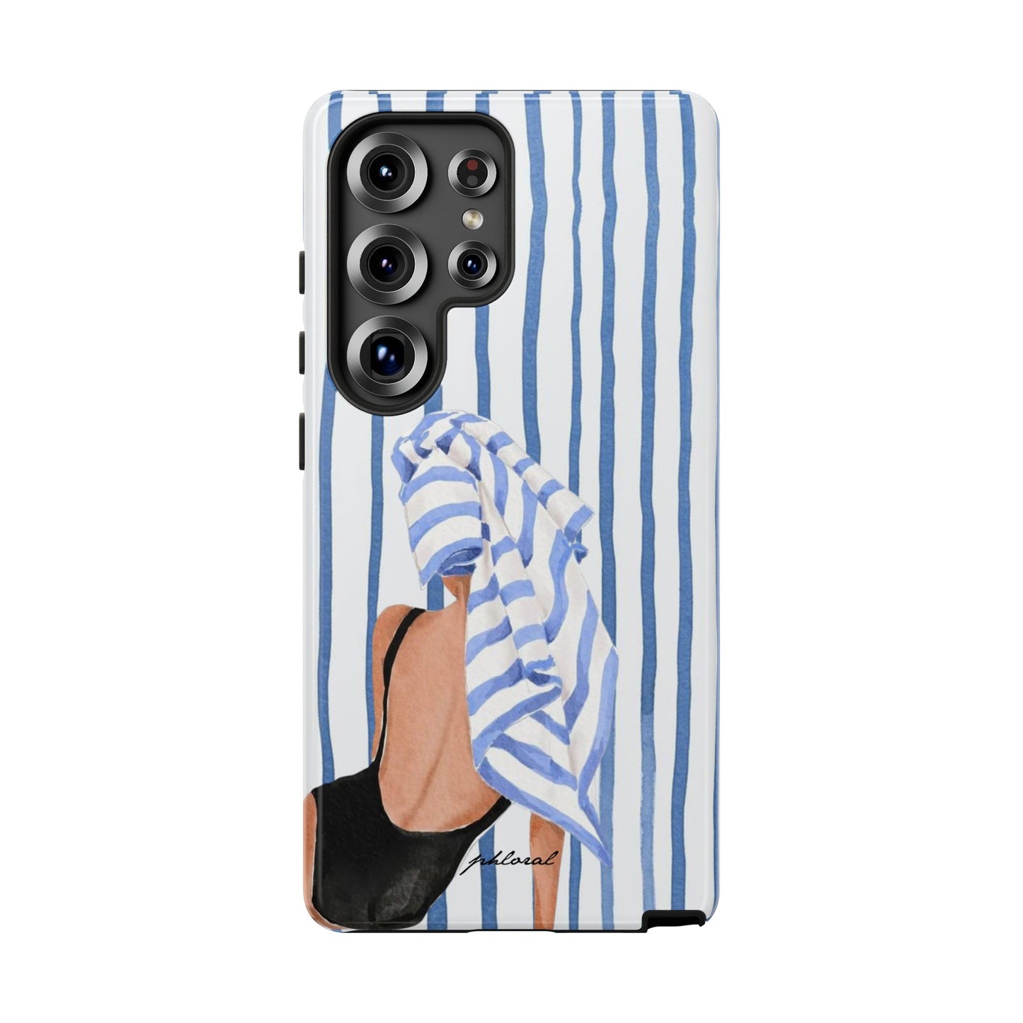 Seaside Stripes phone case tactile stripe texture detail