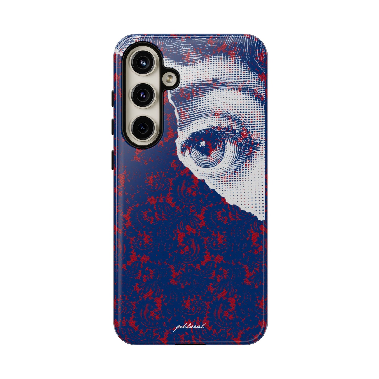 Laced Eye phonecase on smartphone