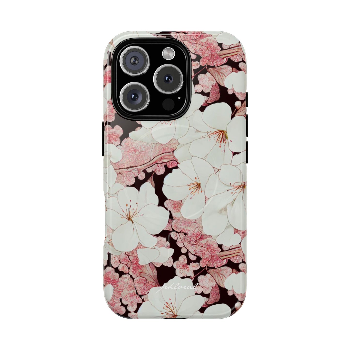 Florere MagSafe iPhone case attached to MagSafe charger