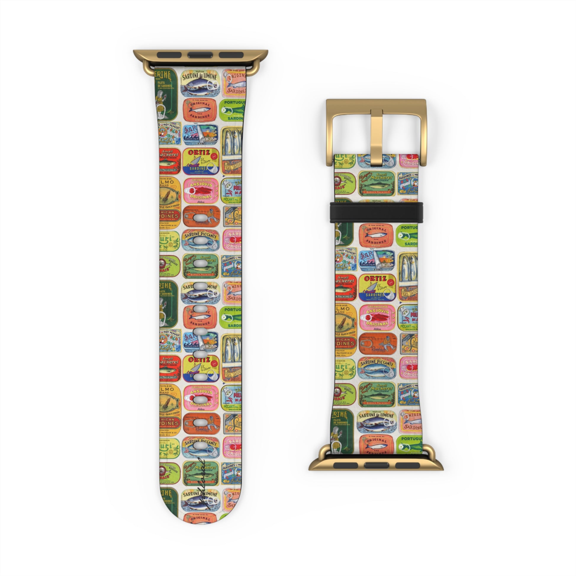 Retro Pantry Apple Watch band miniature Cold Drinks badge detail