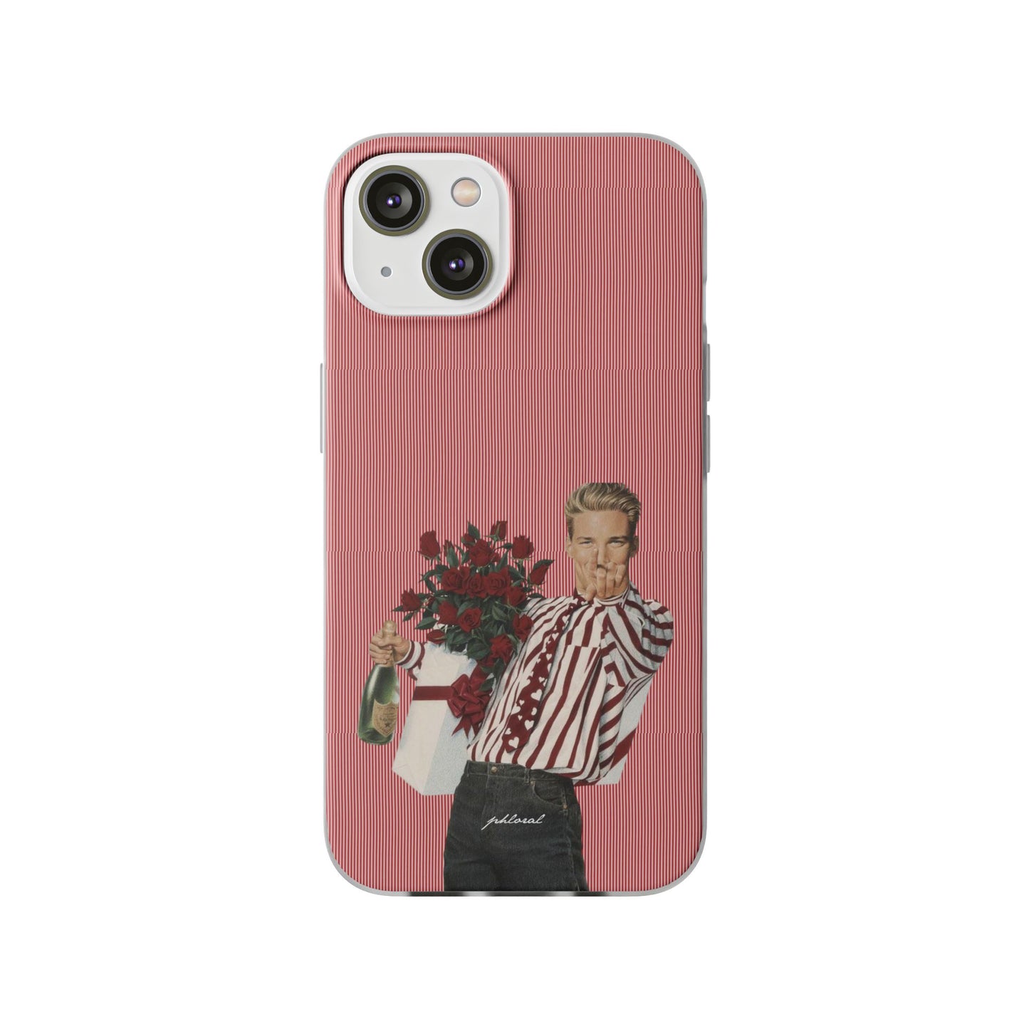 Phone with Heartthrob on bed setup